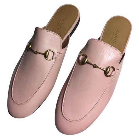 gucci princetown slipper pink|gucci princetown leather slipper women.